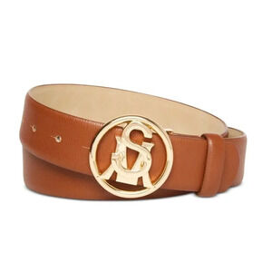 NWT Steve Madden Logo-Circle-Buckle Belt, Brand New With Tags